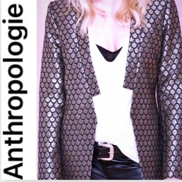 Anthropologie Jackets & Blazers - Glam/Rocker Chic/Black Tie/ Blazer Small